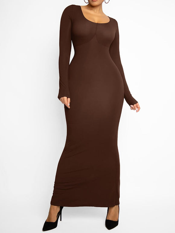 Long-sleeved shaper dress