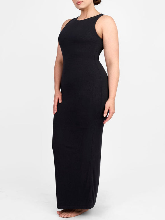 Full-length shapewear dress