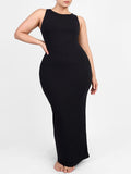 Full-length shapewear dress